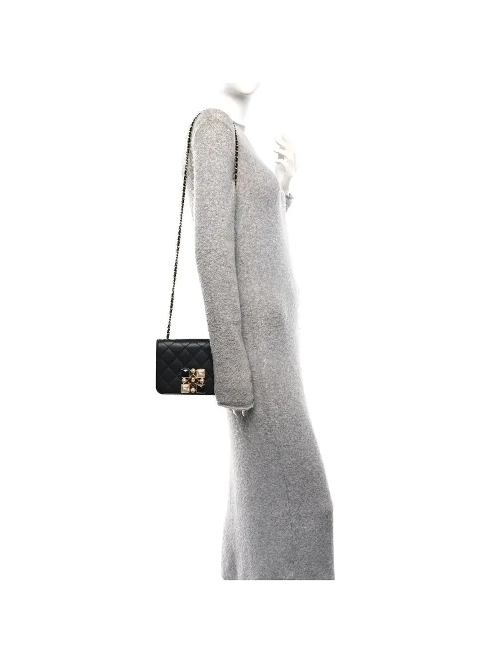 Chanel Calfskin Quilted Crystal Pearl #328282C37B